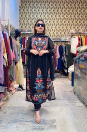 Multicolor New Đěsigner Party Wear Look Real Mirro Hand Work Pakistani Suit Set
