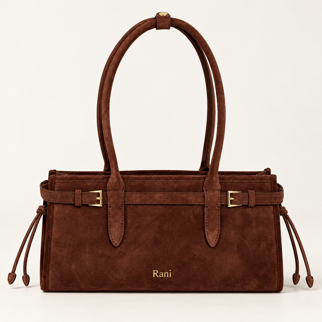 Amara Suede Shoulder & Crossbody Bag in Sienna